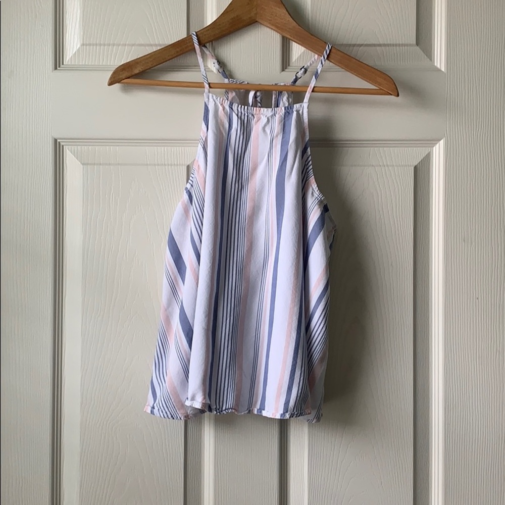 Hollister High Neck Flowy Top